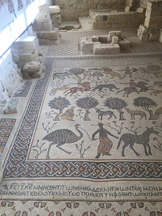 Eines der Mosaike in der Moses Memorial Church