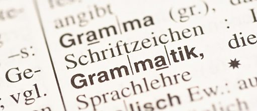 Auch die Formen der Grammatik haben Bedeutungen.