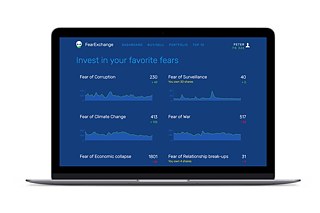 ¿Qué causará el próximo pánico? En el juego bursátil Fear Exchange de Florian Egermann, los jugadores pueden apostar la cotización de los más diversos miedos.