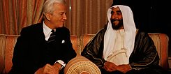 Bundespräsident Richard von Weizsäcker und Sheikh Zayed