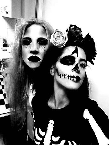 Halloween mit meiner Nachbarin Ana und Mitpraktikantin Anuschka