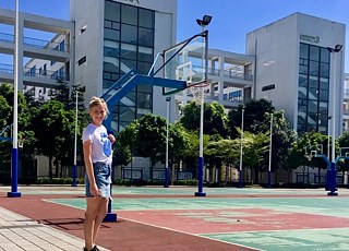 Ich vor Unterrichtsbeginn