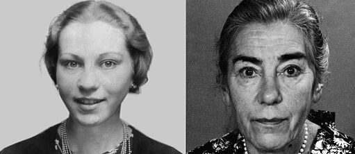 Marie Jalowicz сa. 1944/Marie Jalowicz Simon 16.06.1988