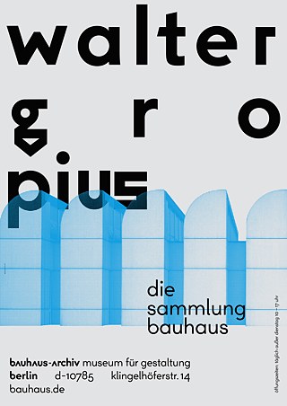 Cartel de la Colección Bauhaus, Berlín