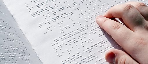 Text in Braille 