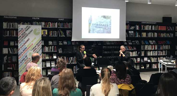 Präsentation der Übersetzung von Günter Grass Die Blechtrommel, Adam Bžoch und Michal Hvorecký, 21. 11.
