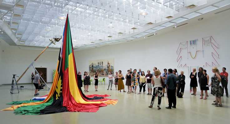 Adler und Tauben, Ausstellung in der Kunsthalle Bratislava, Eröffnung am 16. 8.