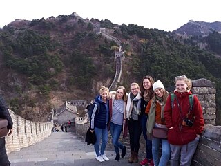 Unsere Truppe auf der Chinesischen Mauer 