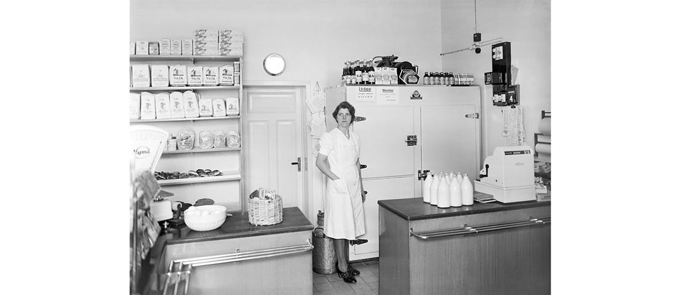 Mjölkbutik i Uppsala kring 1944