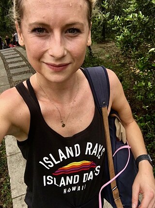 1/3 der Strecke war zu dem Zeitpunkt geschafft – schweißgebadet! 