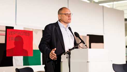 Johannes Ebert, Generalsekretär des Goethe-Instituts, spricht über die Notwendigkeit des offenen Dialogs