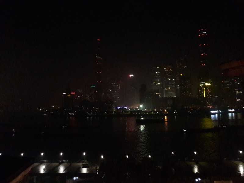 Die Skyline um 22.01 Uhr