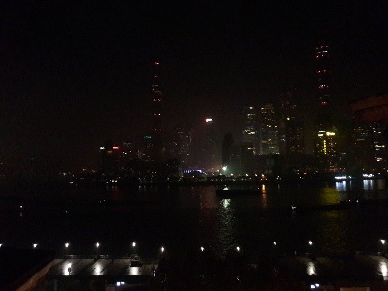 Die Skyline um 22.01 Uhr