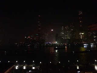 Die Skyline um 22.01 Uhr