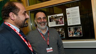 Aftab Kahn (AWAZ Cumbria) and Christos Savvidis (ArtBOX) 