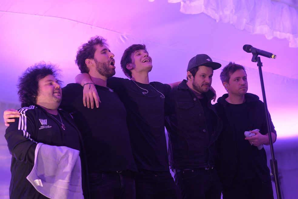 Wincent Weiss y su banda en la Ciudad de México