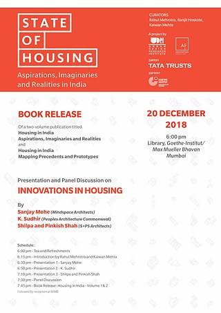 Programm Buchpräsentation &copy; © State of Housing - Poster Programm Buchpräsentation