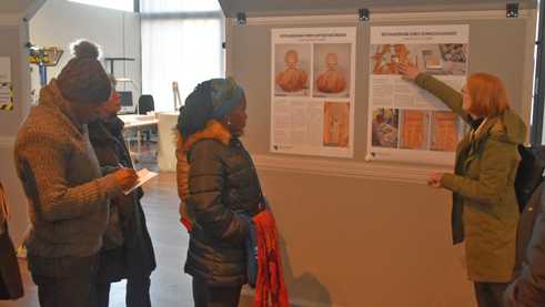 Eva Ritz offered a guided tour of the restoration workshop