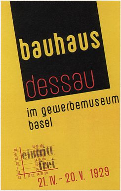 Plakát Bauhausu z roku 1929 