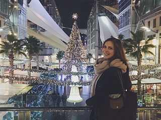 Ich auf dem Abdali-Boulevard