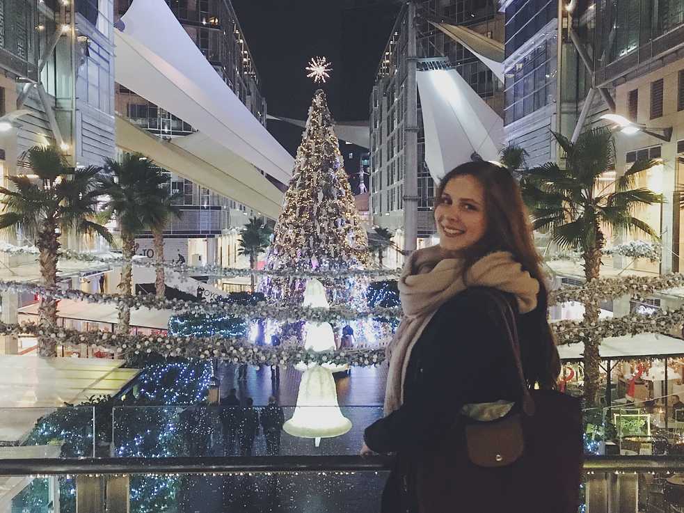Ich auf dem Abdali-Boulevard