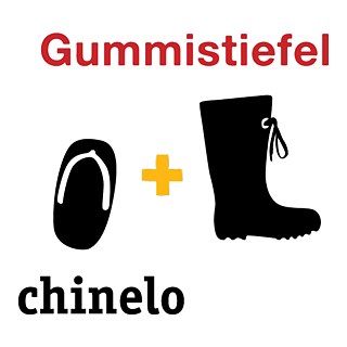 chinelo+Gummistiefel
