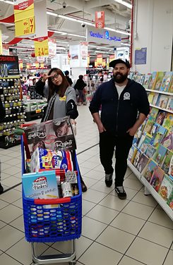 Lebensmittelshopping mit Allan und Lunchi