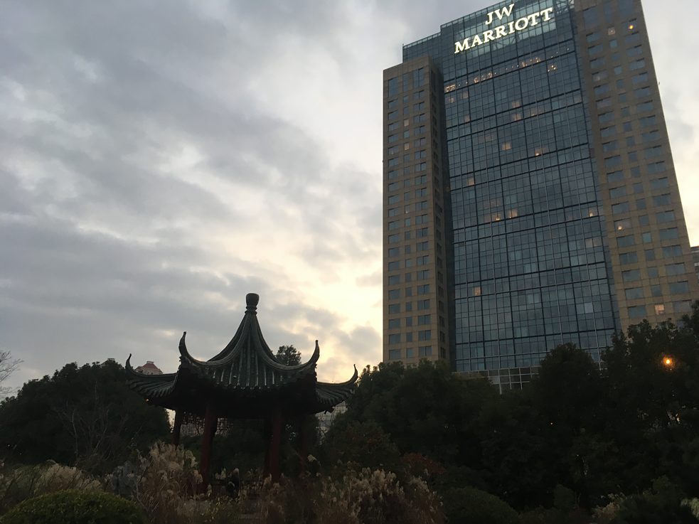 Unsere bescheidene Unterkunft über Silvester in Shanghai