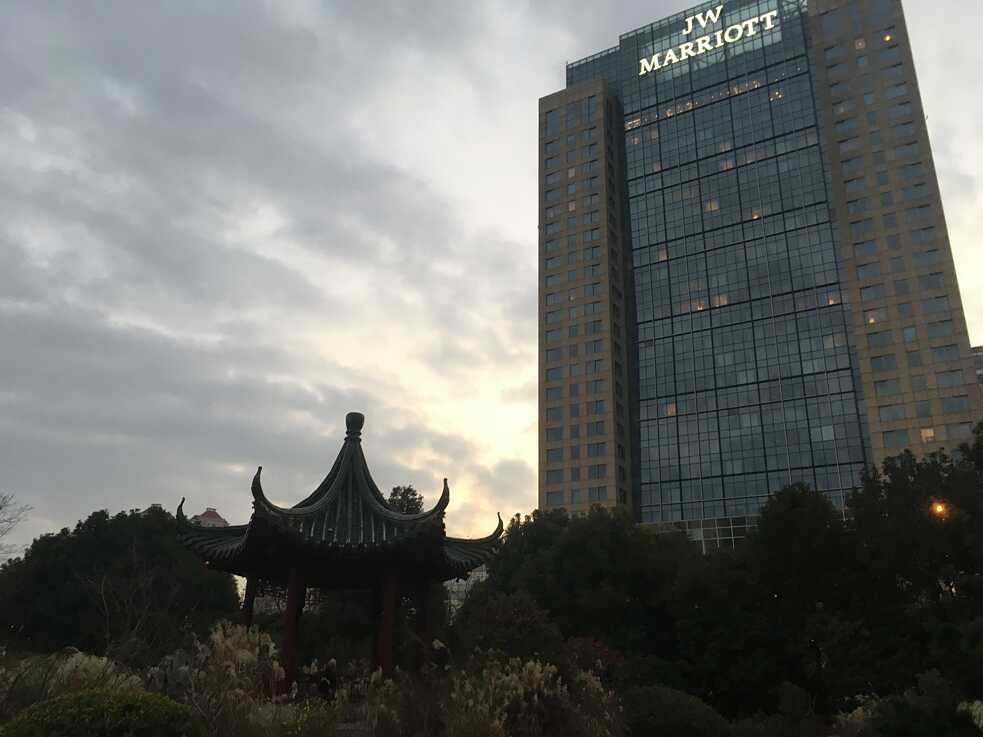 Unsere bescheidene Unterkunft über Silvester in Shanghai