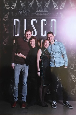 Martin, Annika, ich und Christos (von links nach rechts)