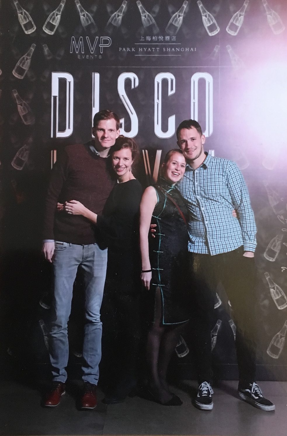 Martin, Annika, ich und Christos (von links nach rechts)