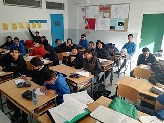 Die achte Klasse aus dem Deutschunterricht