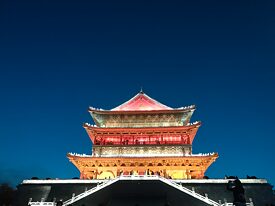 Trommelturm bei Nacht