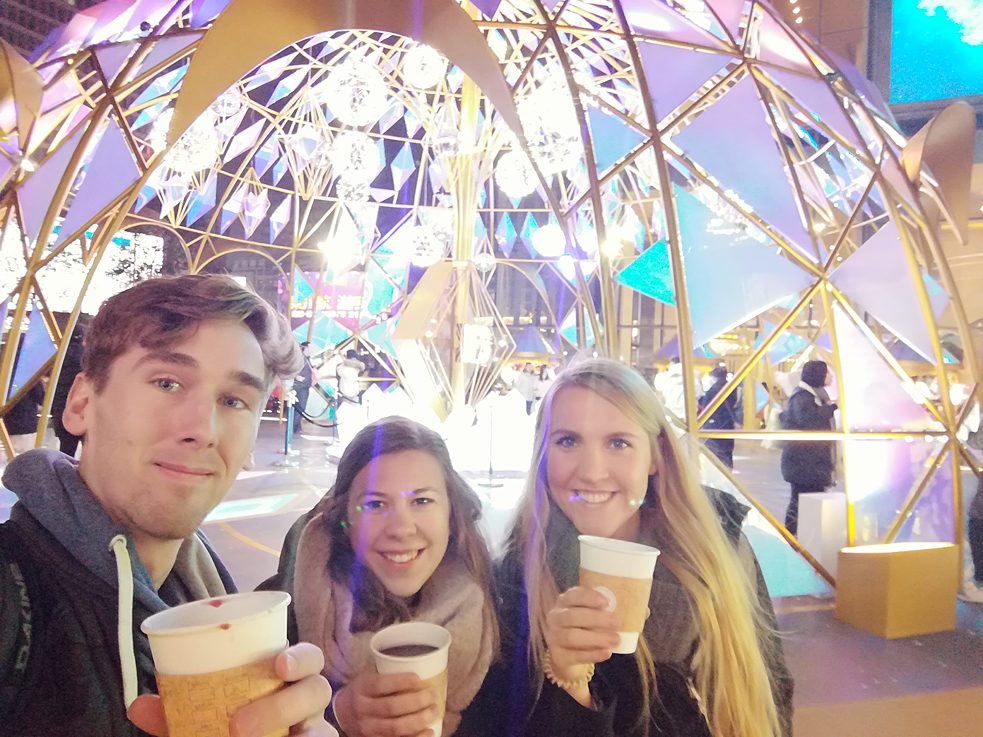 Weihnachtsstimmung in Chengdu