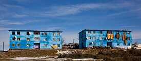 Residential area in Albania