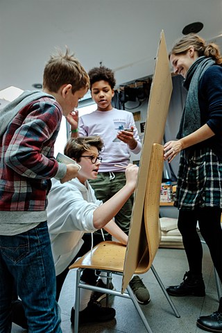 Der Workshop „Millionäre von morgen“, geleitet unter anderem von der bpb-Referentin Anne Paffenholz