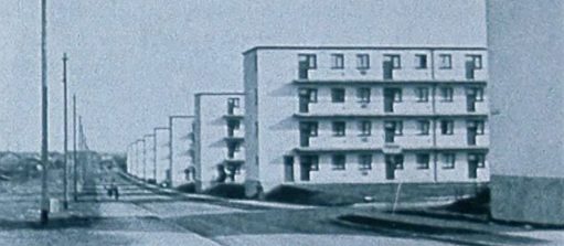 Schwarz-weiß Filmfoto Das Neue Frankfurt