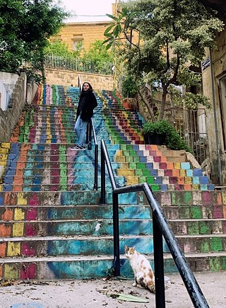 Beirut ist bekannt für seine bunten Treppen, die die Stadtviertel miteinander verbinden