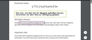 Goethe zertifikat a1 online test