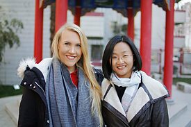 Meine Betreuerin Wenjing und ich