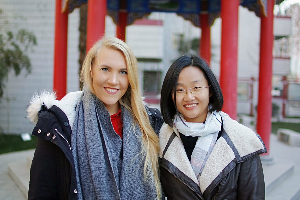 Meine Betreuerin Wenjing und ich