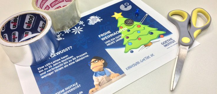 Weihnachtskarte Kinderuni