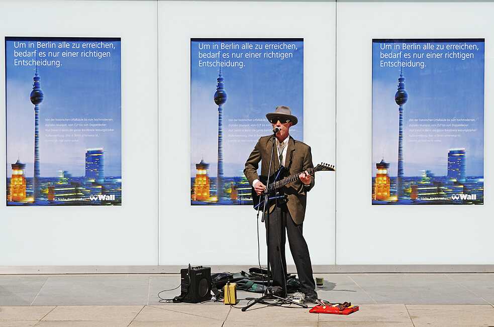 Busker in Berlin.