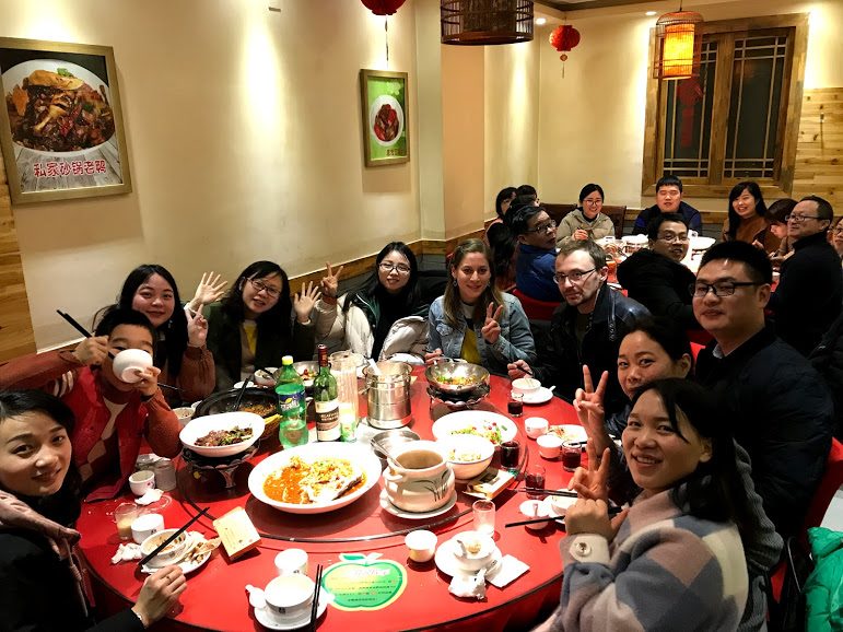 Vom Eselessen habe ich leider kein Bild, aber dafür von meinem Abschiedsessen mit der Schule.