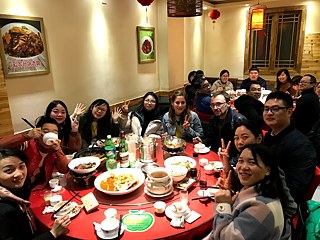 Vom Eselessen habe ich leider kein Bild, aber dafür von meinem Abschiedsessen mit der Schule.