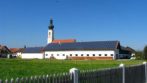 Solardach im ländlichen Raum
