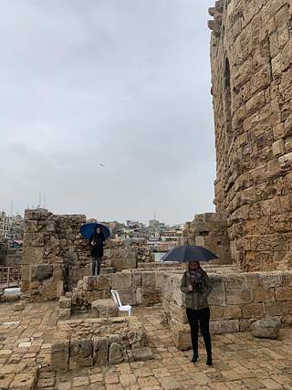 Touri Foto auf der Festung von Caro und mir