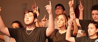 Auftritt von „La joven compañia“ im Goethe-Institut Barcelona | Foto: Robert Esteban, Goethe-Institut Barcelona