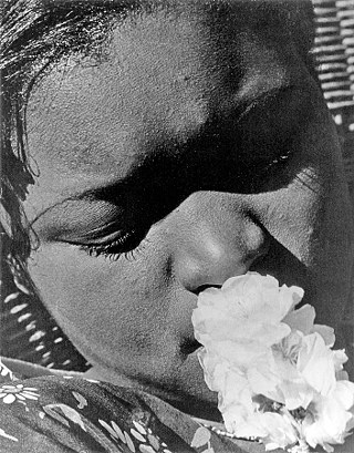 Frances with a Flower by C. Kanaga