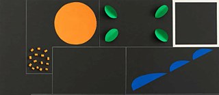 Luca Frei, Design for Pillows, 2017 Gouache, pencil and collage on foam core, 70 × 100 × 3 cm Photo: Karl Isakson. 